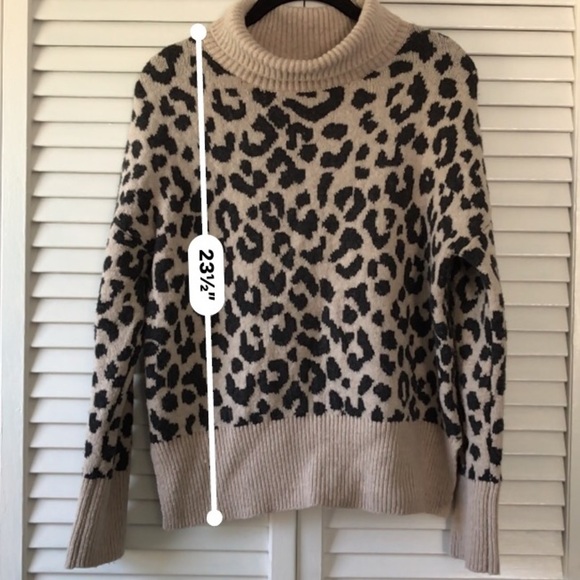 YET AGAIN Y Cheetah Print Sweater Size XS - Picture 6 of 7